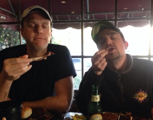 Doc and Skip enjoy ribs in Memphis - 11.11.13